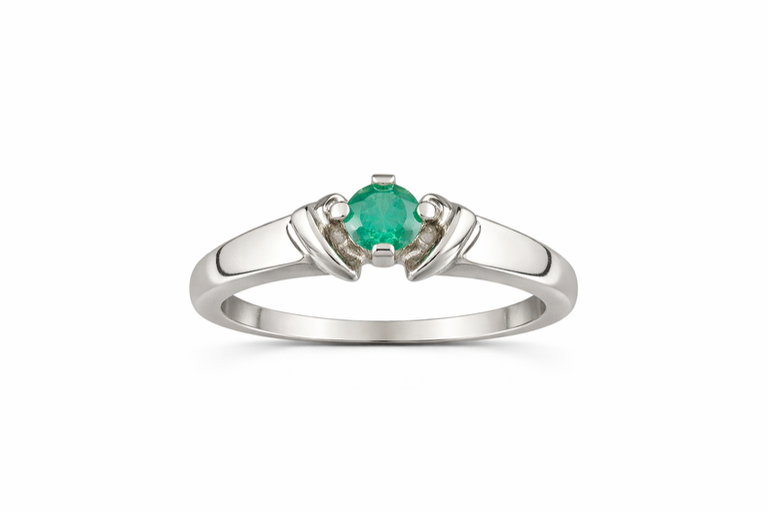 0,25 ct Natural Emerald Ring