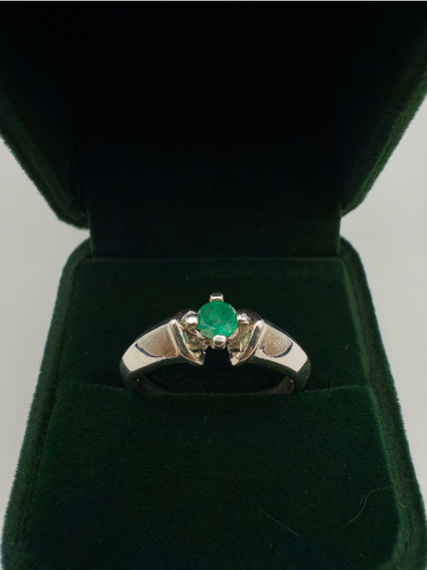 0,25 ct Natural Emerald Ring