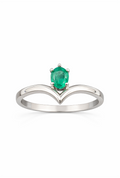 0,32 Natural Emerald Ring