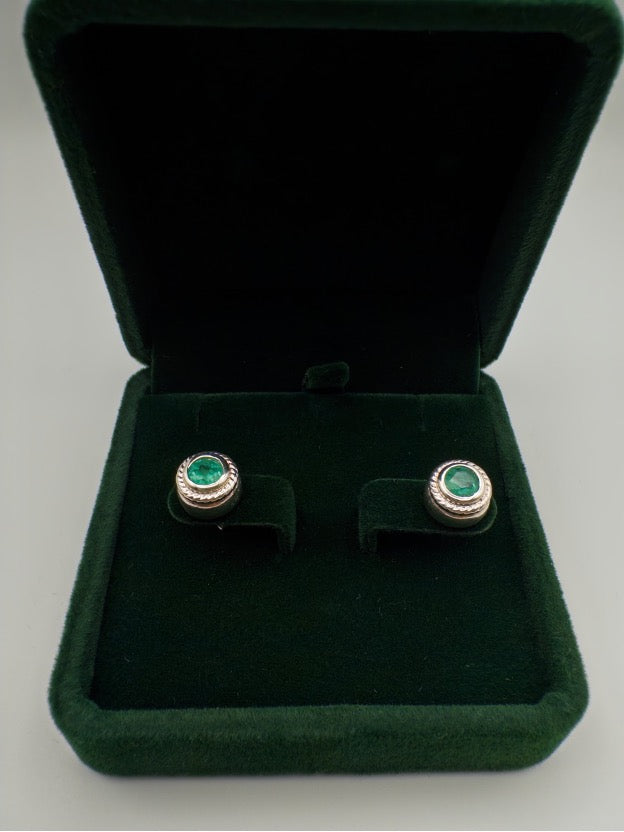 Emerald Stud Earrings