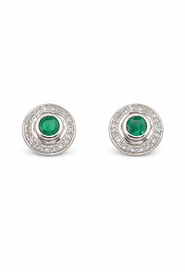 Round Stud Earrings