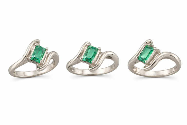 0,58 ct Emerald Ring