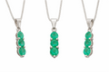 Colombian Emerald Trio Pendant
