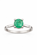 0,78 Natural Emerald Ring