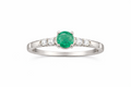 0,34 ct Natural Muzo Emerald Ring