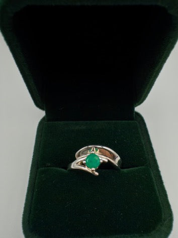 0,38 ct Natural Emerald Ring