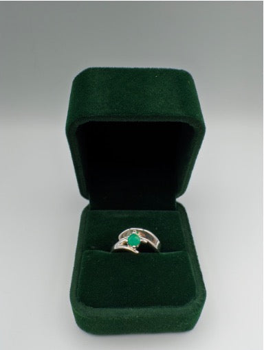 0,38 ct Natural Emerald Ring